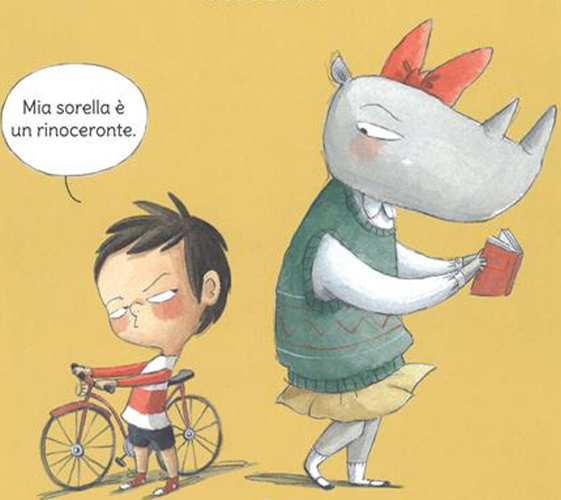 Illustrazione tratta da "Fratelli!" di Rocio Bonilla, Valentina Edizioni, 2018