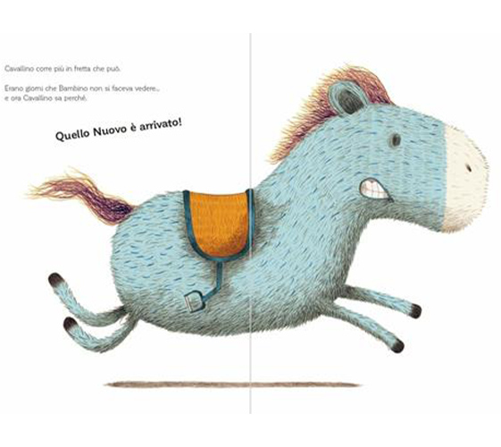 Illustrazione tratta dal libro "Quello nuovo", di Silvia Vecchini, Il Castoro, 2021